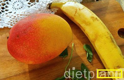 Диетичен манго и банан десерт