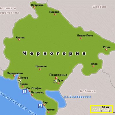 Черна гора - почивка, забележителности, време, кухня,