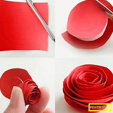 Триизмерни цветя от хартия със собствените си ръце -