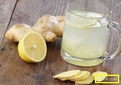 Вода с лимон и джинджифил