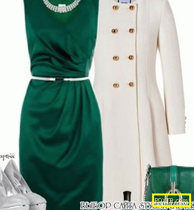 C от носи зелена рокля, снимка