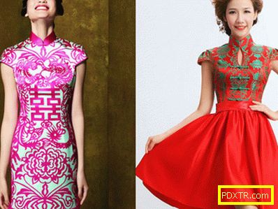 Рокли в китайски стил: разнообразие от цветове и модели