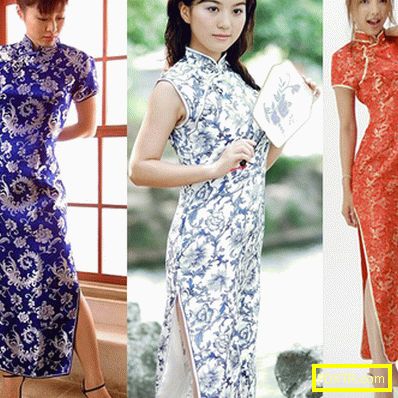 Рокли в китайски стил: разнообразие от цветове и модели