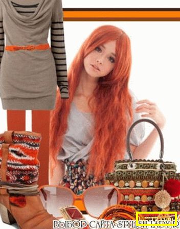 Оранжева чанта, чорапогащник, шал: какво да носите, как да