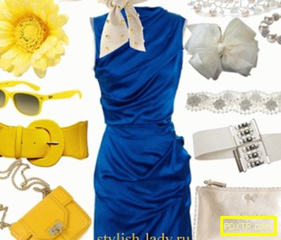 Какво да носите със синя рокля? Орнаменти на синя рокля. Аксесоари за синя рокля