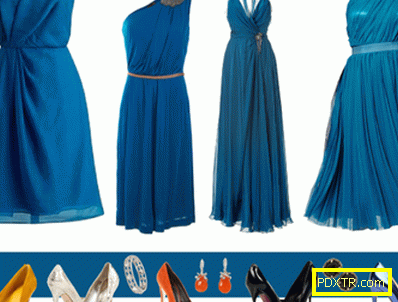 Какво да носите със синя рокля: изберете бижута и аксесоари
