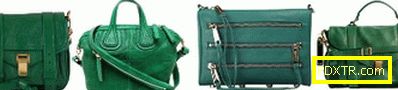 Зелена чанта: какво да носите, снимка
