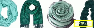 Зелен шал: какво да носите, снимка