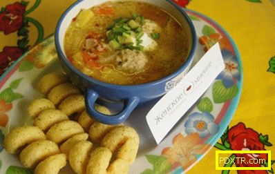 Фото-рецепта супа с кюфтета в multivarquet: обяд за един