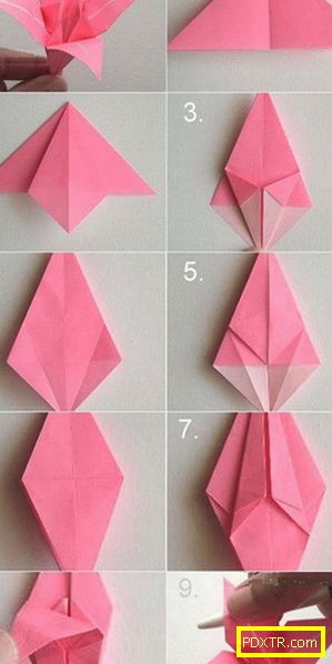 Как да направите лилица хартия със собствените си ръце: три