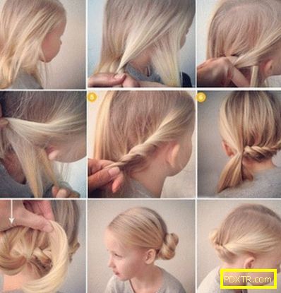 Как да направя прически за момичета с дълга коса. детски