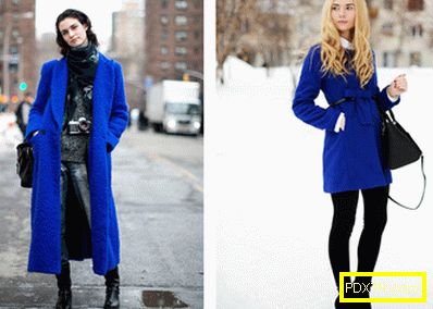 С какво да носим синьо палто от лек пастел до тъмни нюанси?