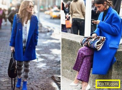 С какво да носим синьо палто от лек пастел до тъмни нюанси?