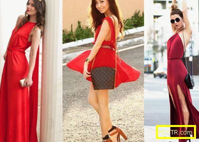 Най-добрите приятели на червената рокля: какво да нося такъв