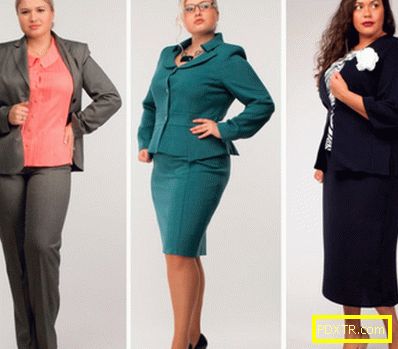Варианти на офис и бизнес рокли и костюми за дебели жени