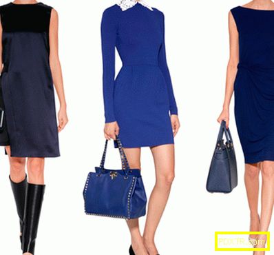 Модният аксесоар е синя чанта. с какво да го носите?