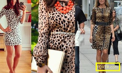 С какво да носиш леопардова рокля? стилни изображения