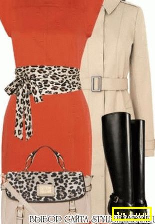 С какво да носите оранжева рокля, снимка
