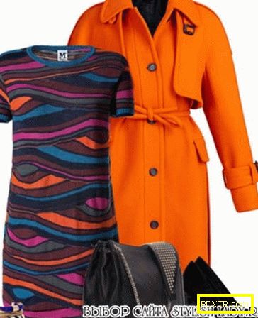С какво да носите оранжево палто, снимка