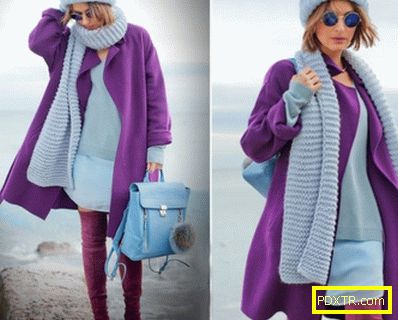 Виолетово палто - модерно, стилно, оригинално!