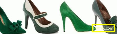 С какво да носят зелени обувки, снимка